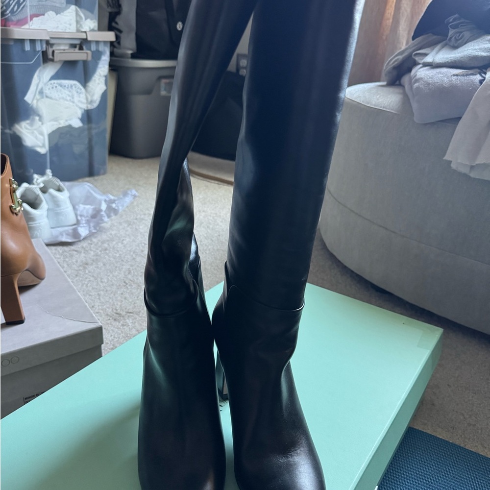 Aquazzura Sellier boot 85 Black